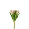 Boeket tulpen- 7stuks- pu- licht roze- small 