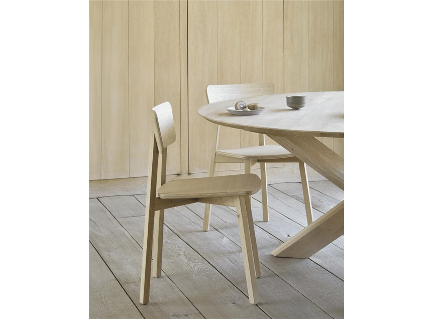 Inzoom Oak Circle Dining Table 50164 Ethnicraft