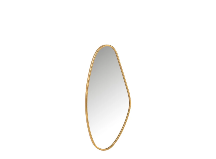 Abstracte spiegel- mdf/glas- goud- smal 