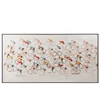 Schilderij wielrenners- canvas/verf- mix- (180x3.5x100cm)