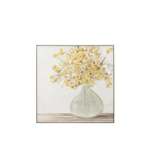Schilderij boeket bloemen- canvas/verf- mix 