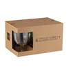 Doos 6stuks- wijnglas- plastiek- transparant- in doos
