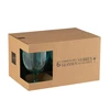 Doos 6stuks- wijnglas- plastiek- blauw- in doos