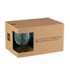 Doos 6stuks- wijnglas- plastiek- blauw- in doos