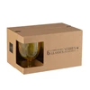 Doos 6stuks- wijnglas- plastiek- geel- in doos