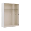 Draaideurkast Jutzler 3 deuren/2 laden wit + spiegel - 5998 831 binnenkant