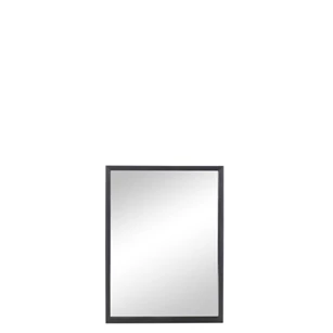 Rechthoekige spiegel- hout- zwart- 80x60cm