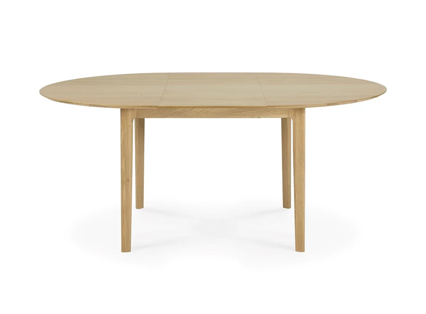 Verlengbaar Oak Bok Round Extendable Dining Table 51527 Ethnicraft modern design
