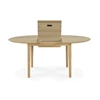 Open Oak Bok Round Extendable Dining Table 51527 Ethnicraft modern design