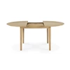 Dicht Oak Bok Round Extendable Dining Table 51527 Ethnicraft modern design