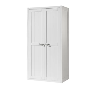 LEKL1214 lewis vipack kleerkast wit hout mdf 2 deuren landelijk jeugdkamer