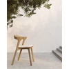 Inzoom Seat Cushion Teak Bok Outdoor Dining Chair 21096 Ethnicraft