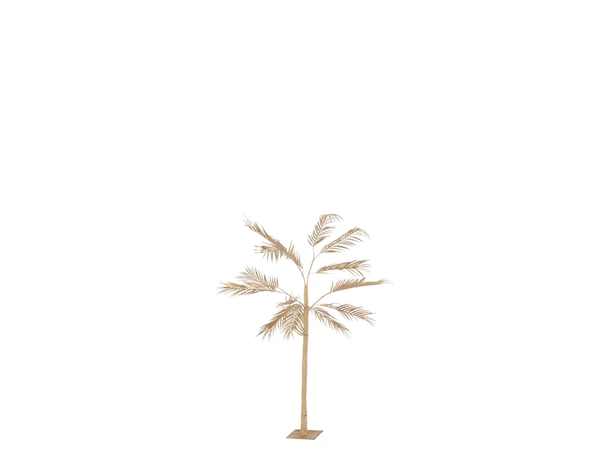 Boom Palm Bladeren 1 Stam Staal Goud Small (71x70x140cm)