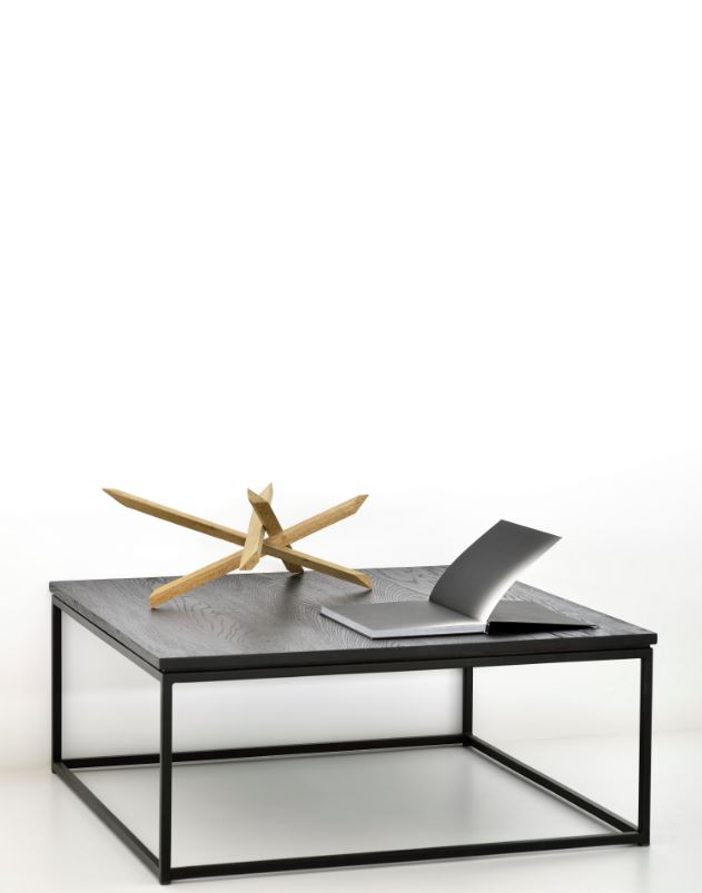 Oak Thin Black Coffee Table Ethnicraft Meubelen Jonckheere