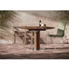 Sfeerfoto Verlengbare tafel Modena rond massief hout Amerikaans noten Willisau