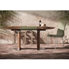 Sfeerfoto open Verlengbare tafel Modena rond massief hout Amerikaans noten Willisau