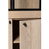 Detail greep Vitrinekast Wood WOOD33 lichte eik Michel Denolf