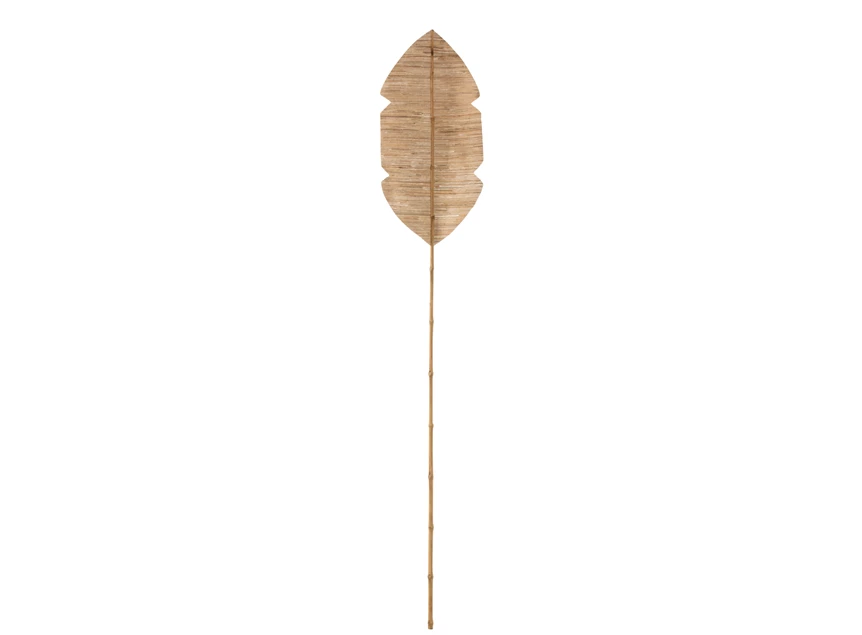 Blad deco- bamboe/bananen blad- naturel- large- (35x2x202cm)