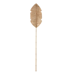 Blad deco- bamboe/bananen blad- naturel- large- (35x2x202cm)