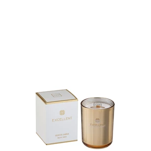 Geurkaars- excellent golden honey- goud- small- 50u- Ø9x12cm