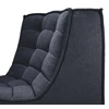Zijde Ronde hoek N701 45° Round Corner Modular Sofa Graphite Eco 20190 EThnicraft