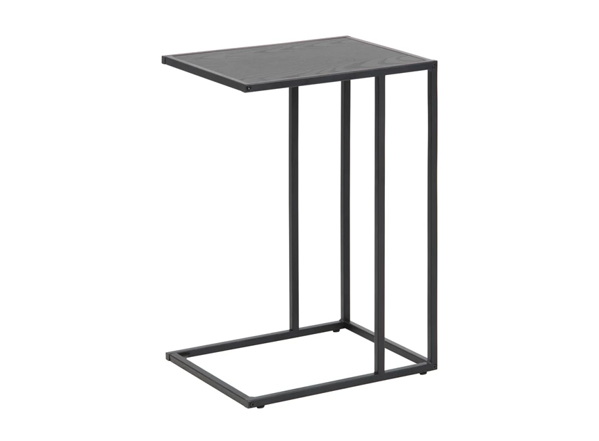 83603 seaford laptop table tafel bijzettafel zwart ash black base metaal metalen onderstel actona
