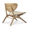 Achterkant Bijzetzetel Oak Eye Lounge Chair Off White Fabric 50675 Ethnicraft