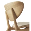 Rugleuning Bijzetzetel Oak Eye Lounge Chair Off White Fabric 50675 Ethnicraft