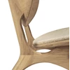Zijde Bijzetzetel Oak Eye Lounge Chair Off White Fabric 50675 Ethnicraft