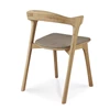 Achterkant Armstoel Oak Bok Dining Chair Warm Grey Fabric 51486 Ethnicraft