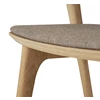 Zitting Armstoel Oak Bok Dining Chair Warm Grey Fabric 51486 Ethnicraft