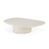 Zijkant Salontafel Elements Coffee Table Pebble Shape Microcement Off White 26412 Ethnicraft