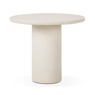 Eettafel Elements Dining Table Round Microcement Off White 26422 Ethnicraft