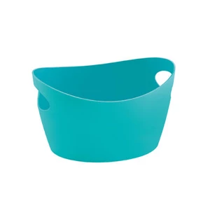 Bottichelli XS turquoise solid Koziol handvat kunststof opbergbakje mandje klein stapelbaar keuken badkamer accessoires