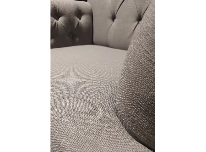 jacky stoel grijze kleur van dichtbij