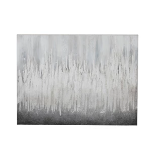 97052 J-Line Jolipa schilderij strepen grijs/wit 121x90cm