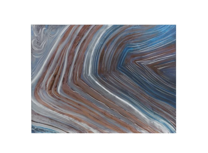 96901 J-line Jolipa schilderij golven blauw/bruin