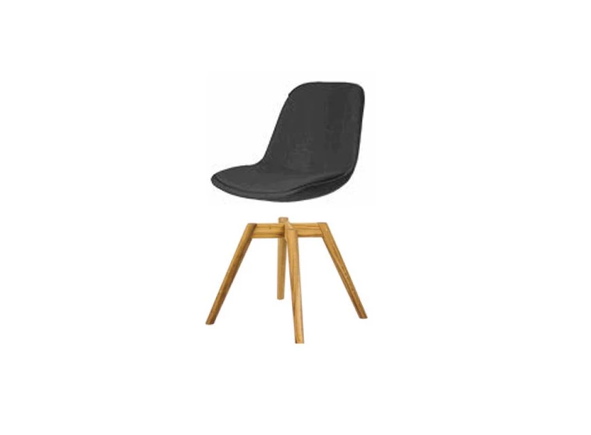 Tenzo grace seat + sara legs oak kleur stof antraciet 2 stuks beschikbaar