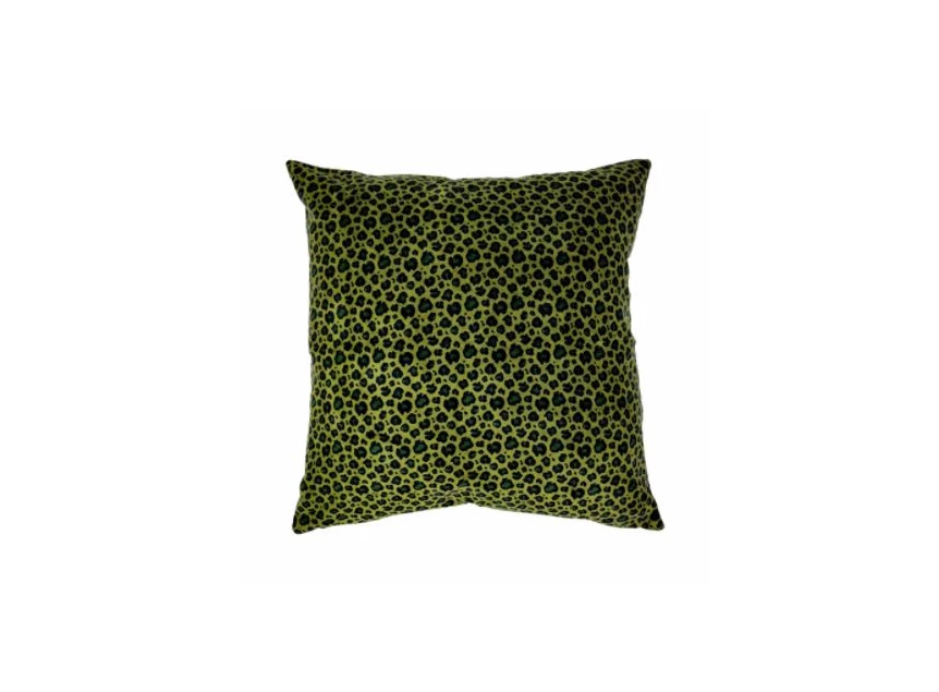 7003GGNJ02 B Living sierkussen leopard cedar green 45x45cm