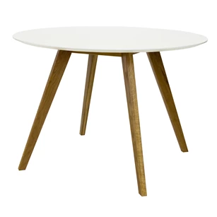 2181-001 BESS TABLE TAFEL ROND ROUND WIT WHITE EIK OAK ZWEEDS DESIGN TENZO