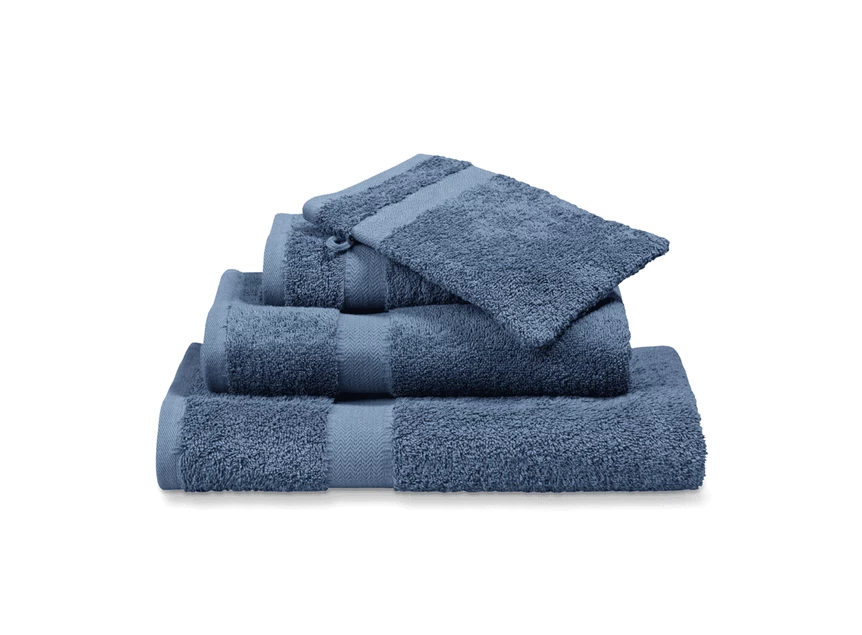 BAPA19101 Vandyck prestige plain new guest towel 60x40cm vintage blue