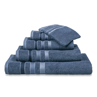 BAPA19201 vandyck prestige line guest towels vintage blue 60x40cm
