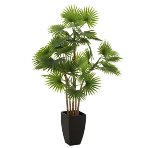 Palmboom Fan- plastiek- groen(75x75x105cm)- 12531