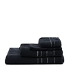 466970 Rivièra Maison RM elegant towel black handdoek zwart 50x100cm collectie stapel