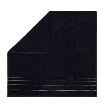 467010 Rivièra Maison RM elegant towel black zwart handdoek 140x70cm