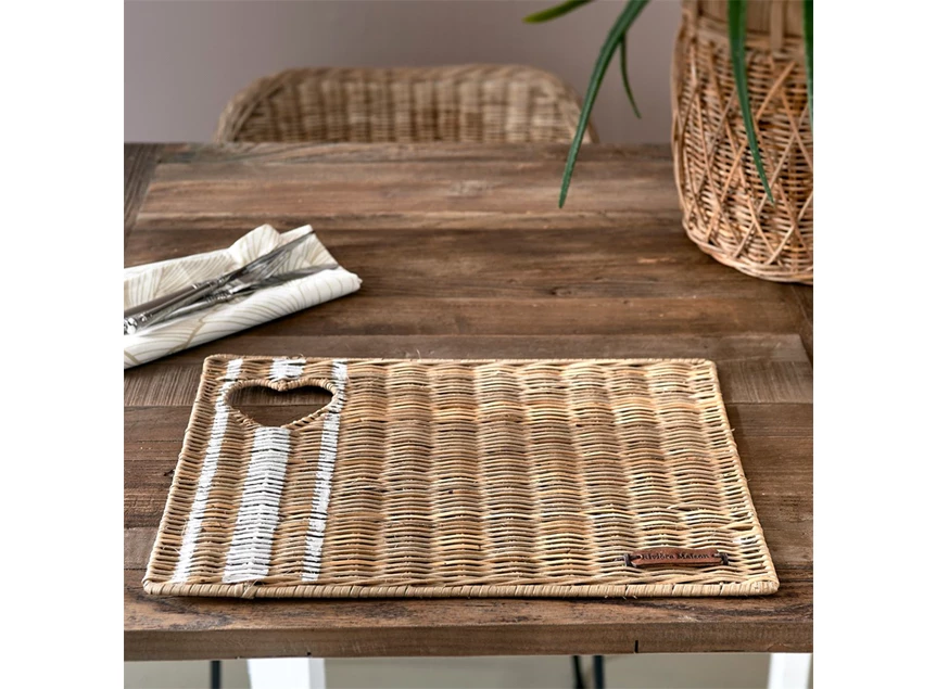 478110 placemat Rustic Rattan With love Rivièra Maison RM sfeer