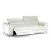 sofa B795 Pensiero canape in leder wit schuin met hoofdsteun open.jpg