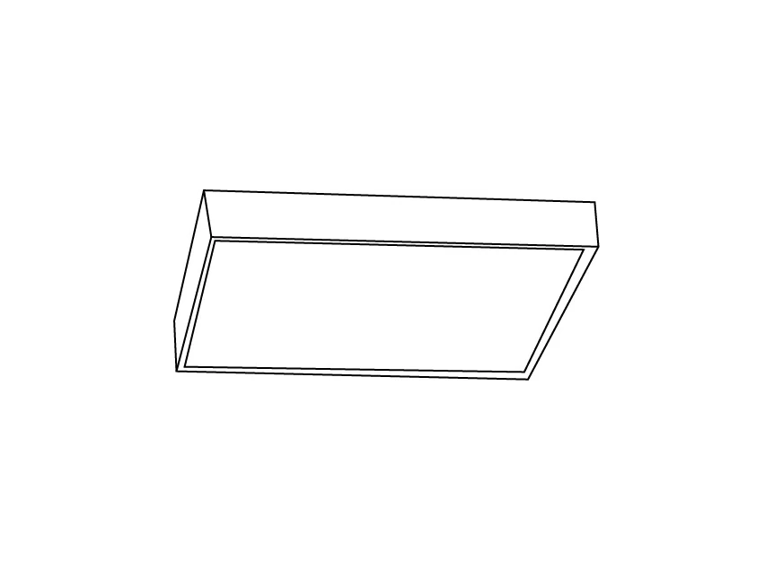 94073 fueva vierkant wit modern verlichting plaffoniere eglo opbouwspot tekening technisch
