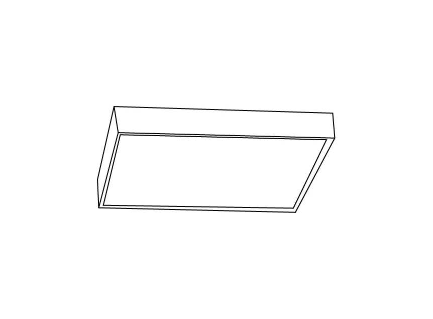94073 fueva vierkant wit modern verlichting plaffoniere eglo opbouwspot tekening technisch