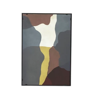 Ethnicraft schilderij Burgundy translucent silhouette